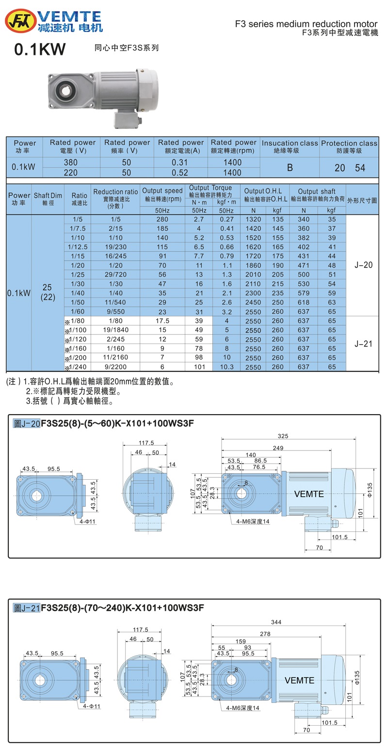標(biāo)準(zhǔn)型帶電機(jī)0.1KW-空心軸 標(biāo)準(zhǔn)型帶電機(jī)0.1KW-空心軸