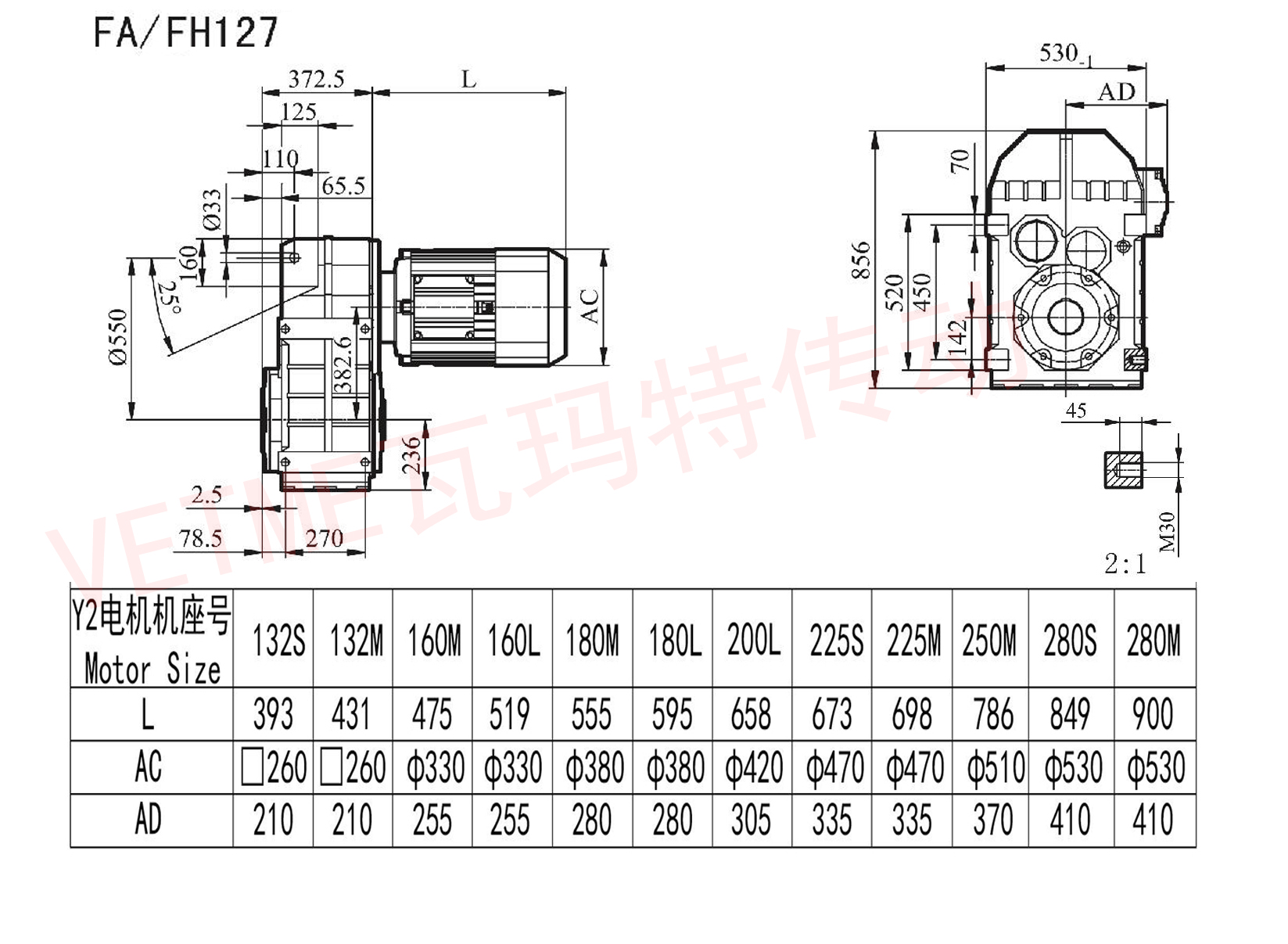 FA FH127減速機圖紙 FA FH127減速機圖紙