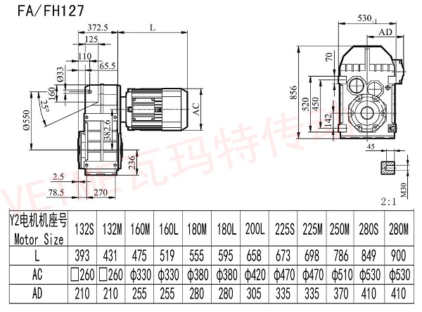 FA FH127減速機圖紙 FA FH127減速機圖紙